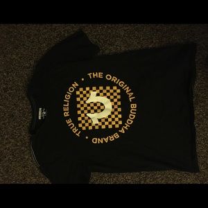 True Religion Yellow Checker Shirt